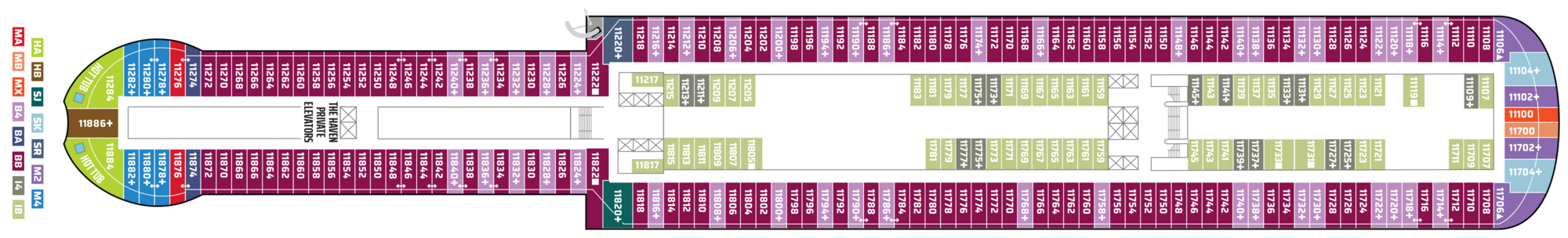Deck 11 plan